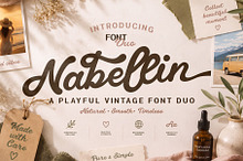 Nabellin – Playful Vintage Font Duo