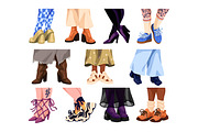 Women's legs in shoes set, a Person Illustration by PaperTrident (Thumbnail 1 of 12)