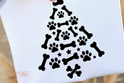 Christmas Paw Print PNG Bundle, a Seasonal Illustration by Tanya Kart (Thumbnail 4 of 9)