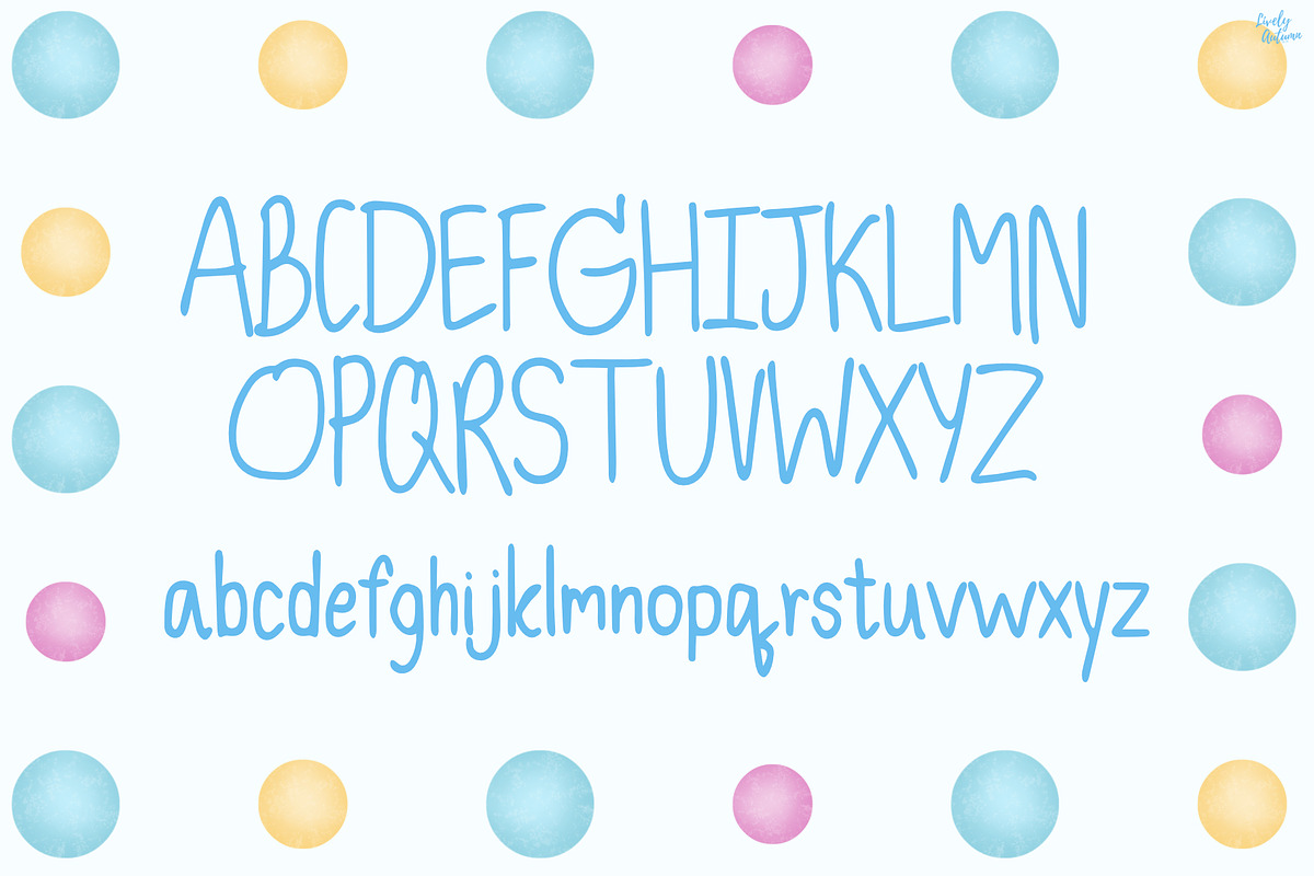 Mochi | Cute Handwriting Font, a Handwritten Font by LivelyAutumn11.11 (Photo 2 of 5)
