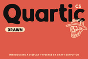 CS Quartic Drawn, a Sans Serif Font by Craft Supply Co. (Thumbnail 1 of 8)