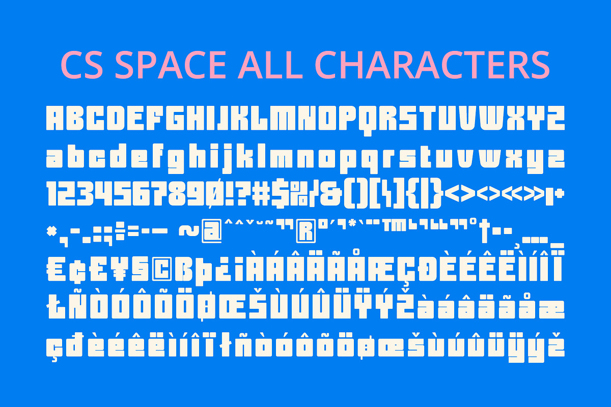 CS Space – Bold Font, a Sans Serif Font by Craft Supply Co. (Photo 8 of 8)