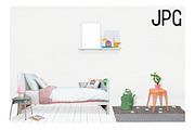 Kids Room Wall/Frame Mock Up 5, a Print Template by Whimsicality (Thumbnail 3 of 4)