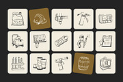 Manufacturing Doodle Icon, an Outline Icon by Vectors Market (Thumbnail 6 of 8)