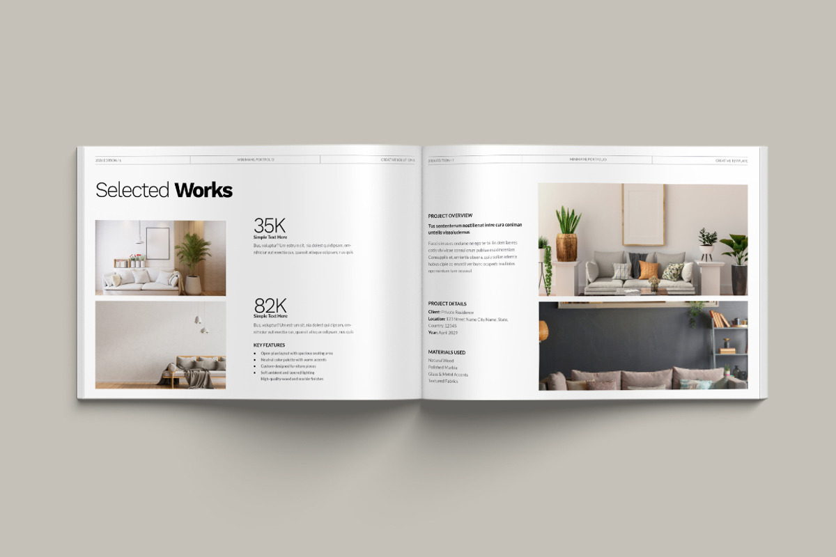 Portfolio Landscape Templates, a Brochure Template by Pixelpick (Photo 4 of 9)