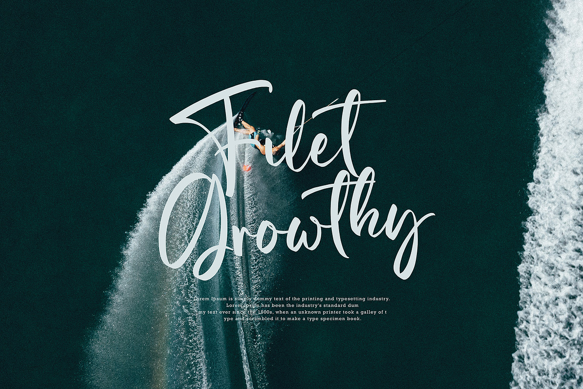 Qela Bosster, a Script Font by pineungtype (Photo 7 of 13)