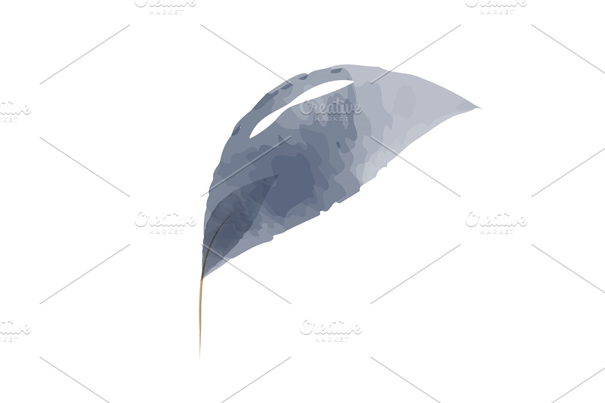 Watercolor painted single abstract, an Illustration by okskukuruza