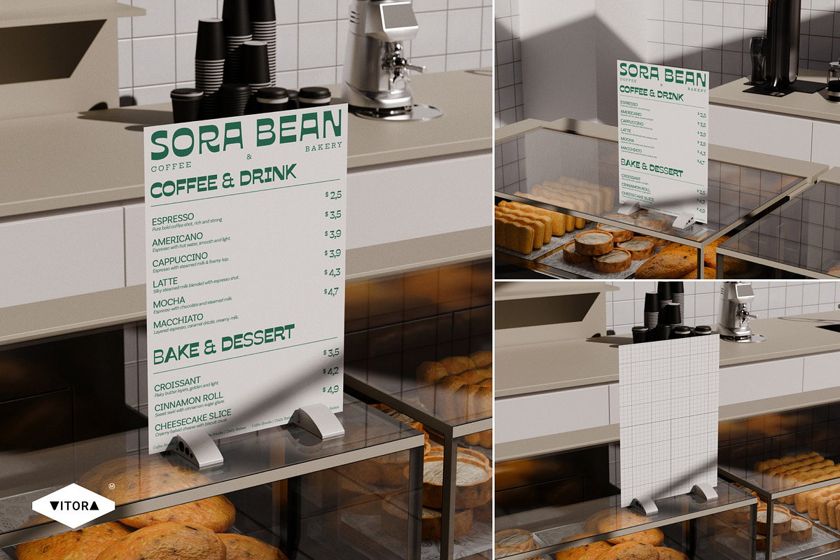 SORA BEAN - Coffee & Bakery Mockups, an Advertising Mockup by Vitora Mockup (Photo 6 of 11)