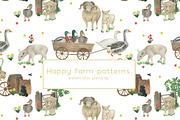 Happy farm patterns, a Pattern Graphic by ramika (Thumbnail 1 of 11)