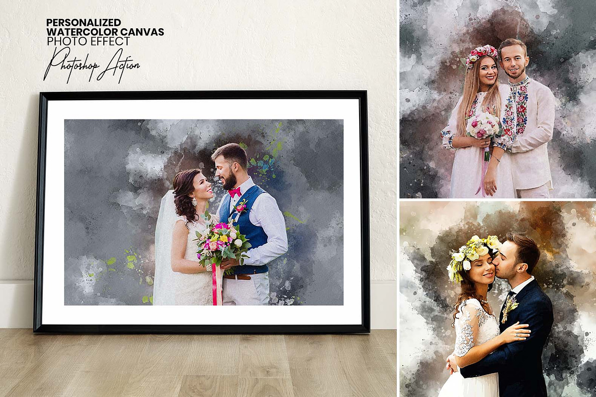 Personalized Watercolor Canvas, an Action Add-On by MRI STUDIO (Photo 1 of 11)