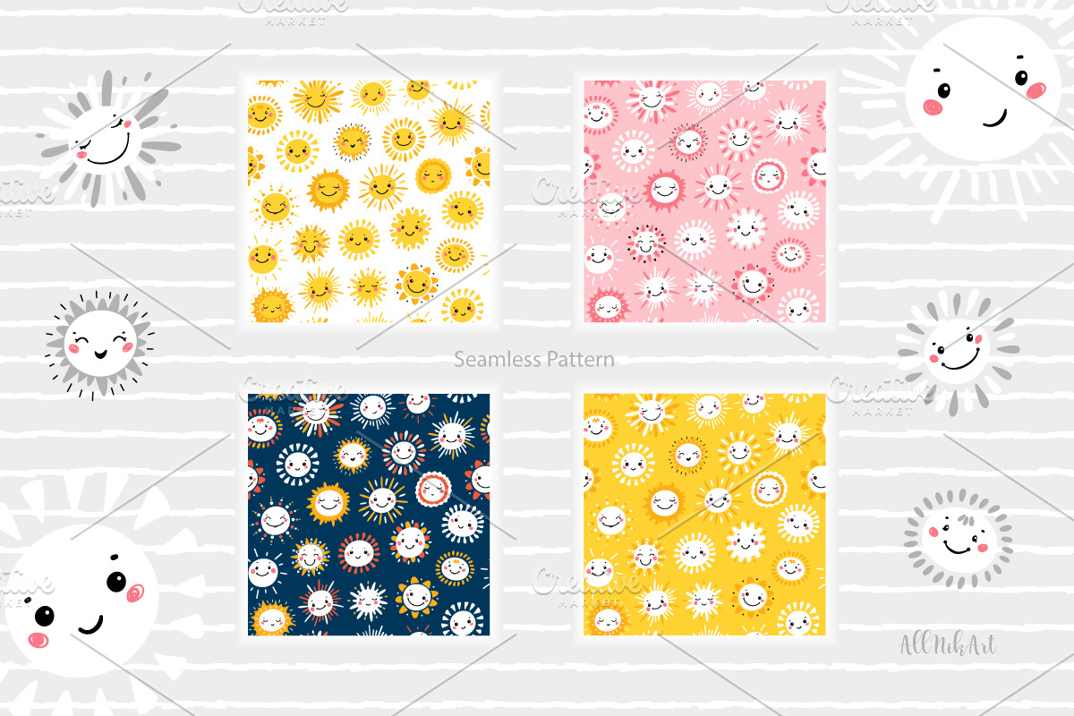 Happy Cute Sun, an Illustration by AllNikArt (Photo 2 of 3)