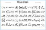 Car and Vehicle Line Icons Bundle, a Transportation Illustration by Designfour (Thumbnail 2 of 8)