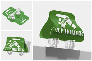 Cup Holder Mockup, a Cups & Container Mockup by Unerispace