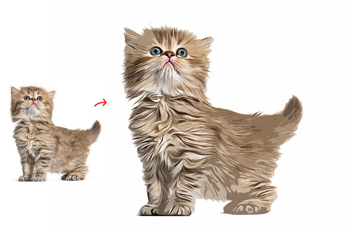 Pet Abstract Paint Photoshop Action, an Action Add-On by MRI STUDIO (Photo 6 of 9)