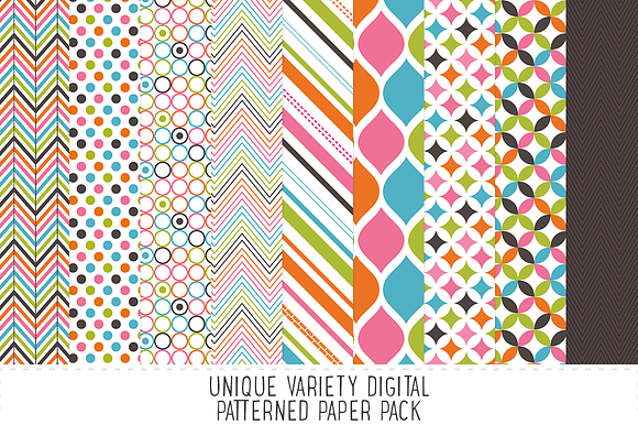 Bright Pattern Paper Pack preview 3