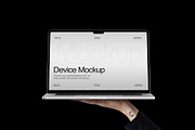 Hand Holding Device Mockup, an iPad Mockup by RamStudio2 (Thumbnail 3 of 10)