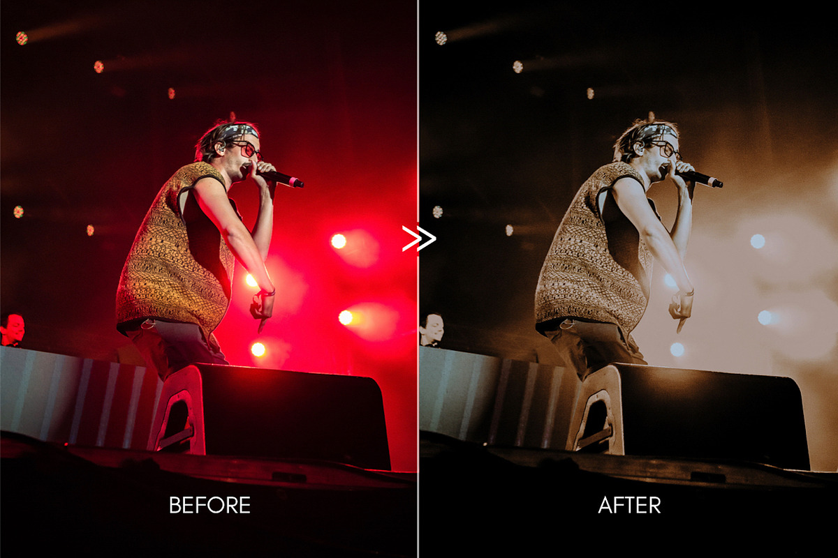 Cinematic Moody Concert LR Presets, an Action Add-On by CityTurtles (Photo 2 of 8)