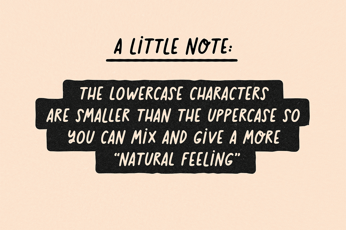 Sparkling Notes | Handwritten Font, a Handwritten Font by Maria Feliz Fonts (Photo 9 of 9)