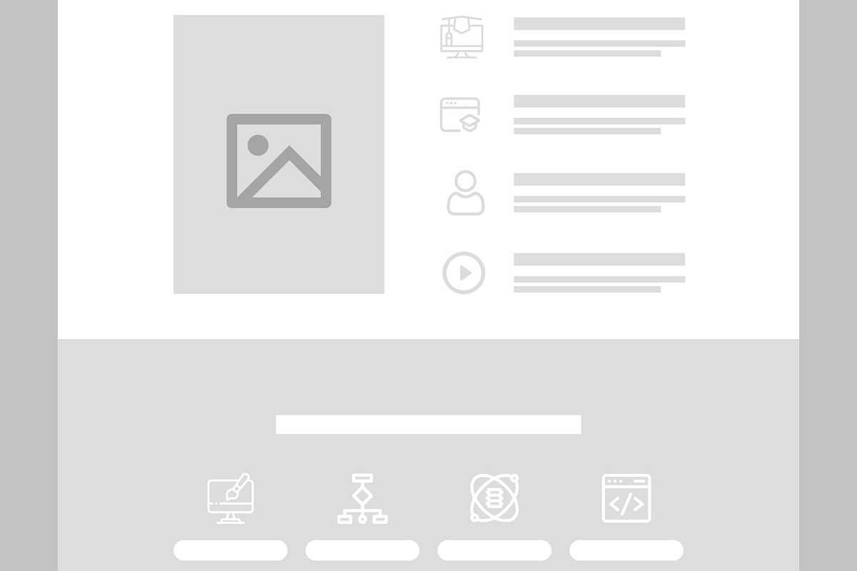 Wireframe Landing Page, a Wireframe Template by CreativeShaper (Photo 3 of 5)