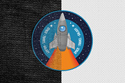 Fabric Stitched Badge Mockup, a Brushes & More by studiogstock (Thumbnail 2 of 3)