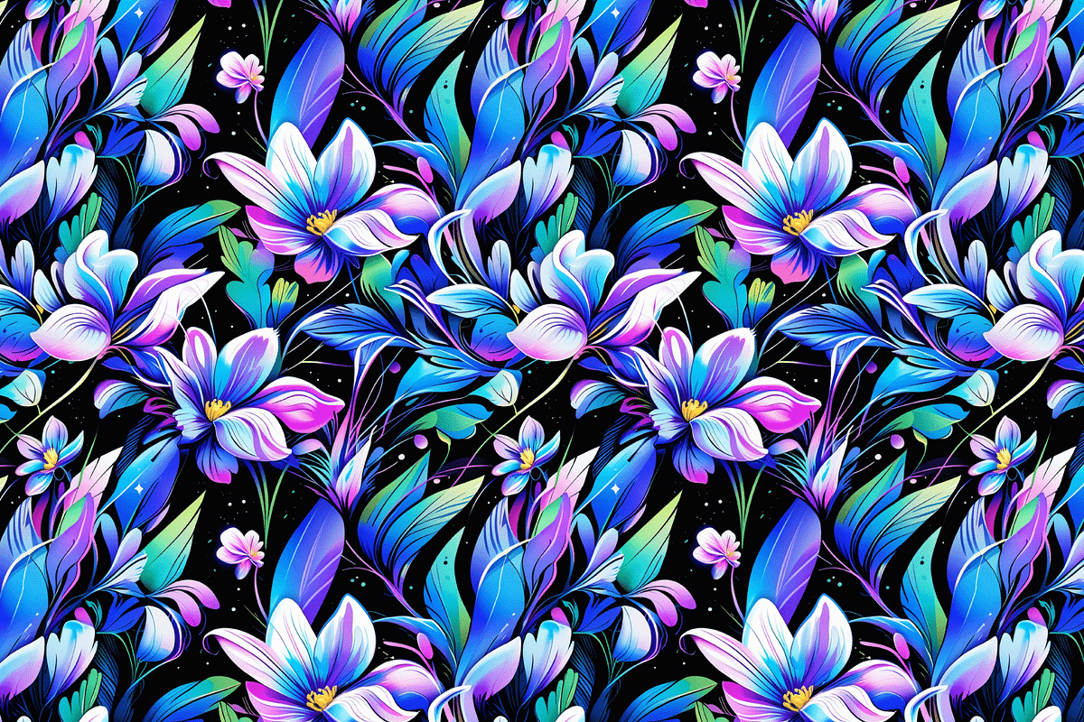 Dark and Bright Floral Patterns, a Pattern Graphic by Art Sproot (Photo 9 of 12)