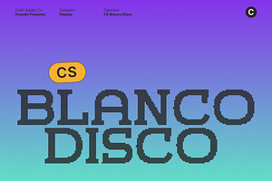 CS Blanco Disco, a Slab Serif Font by Craft Supply Co.