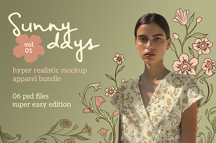 Sunny days mockup bundle - Vol. 01
