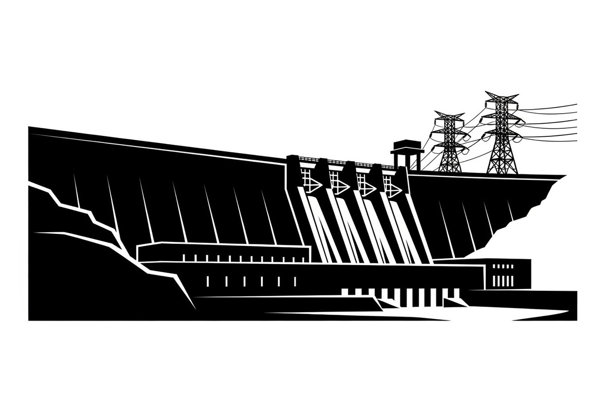 Hydroelectric Dam Power Silhouette, an Illustration by musafir_fashion (Photo 6 of 16)