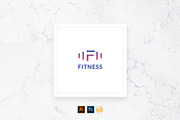 Fitness Studio Logo, a Branding & Logo Template by TemplatesNow! (Thumbnail 1 of 6)