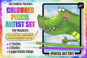 Coloured Pencil Artist - Procreate, a Brush Add-On by SketchWerx (Thumbnail 1 of 11)