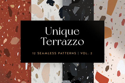 12 Terrazzo Seamless Patterns