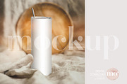 20oz Skinny Tumbler Mockup, a Cups & Container Mockup by MoMockups (Thumbnail 3 of 4)