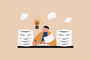 Workaholic Life Illustration, a Work Illustration by Jump Studio (Thumbnail 8 of 10)
