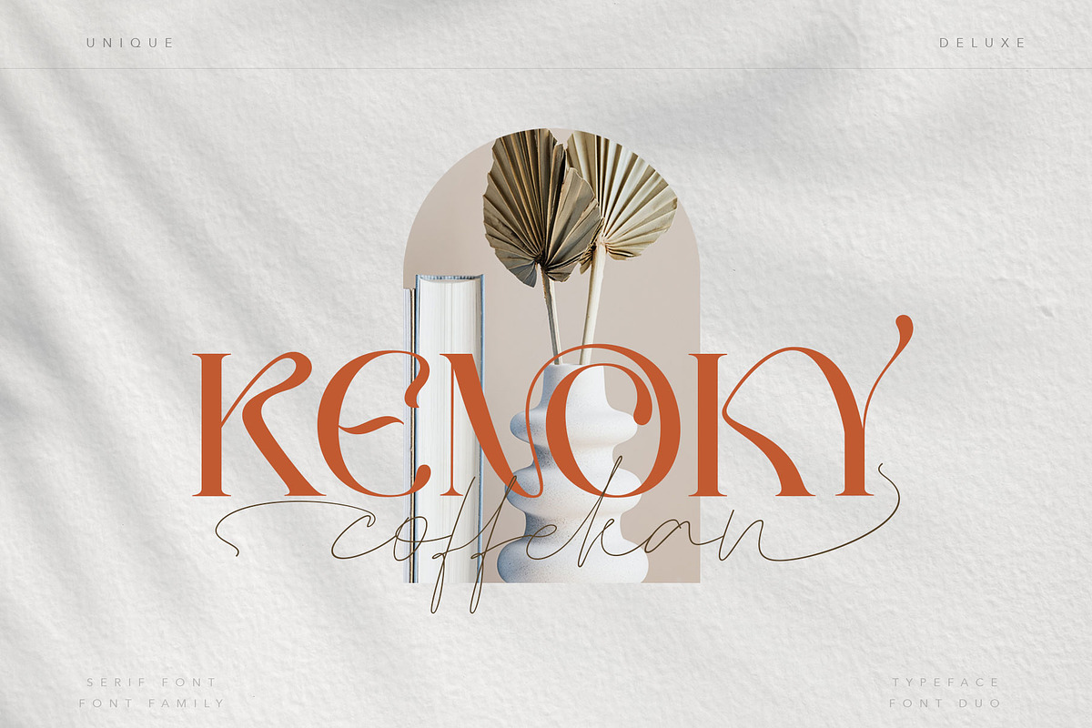 Kenoky Coffekan, a Serif Font by alit design (Photo 1 of 27)
