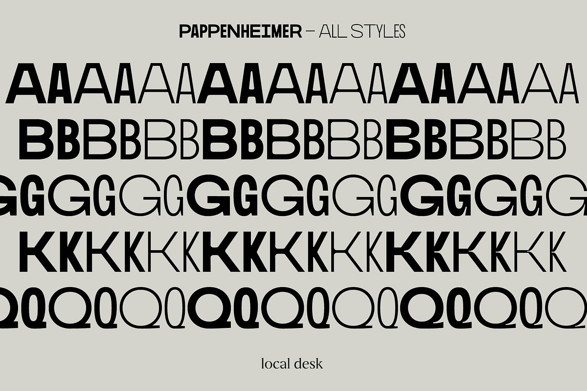 Pappenheimer – A Fresh Sans, a Sans Serif Font by Local Desk Designstudio (Photo 2 of 20)