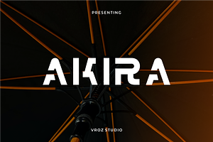 Akira – Modern Futuristic Sans Serif