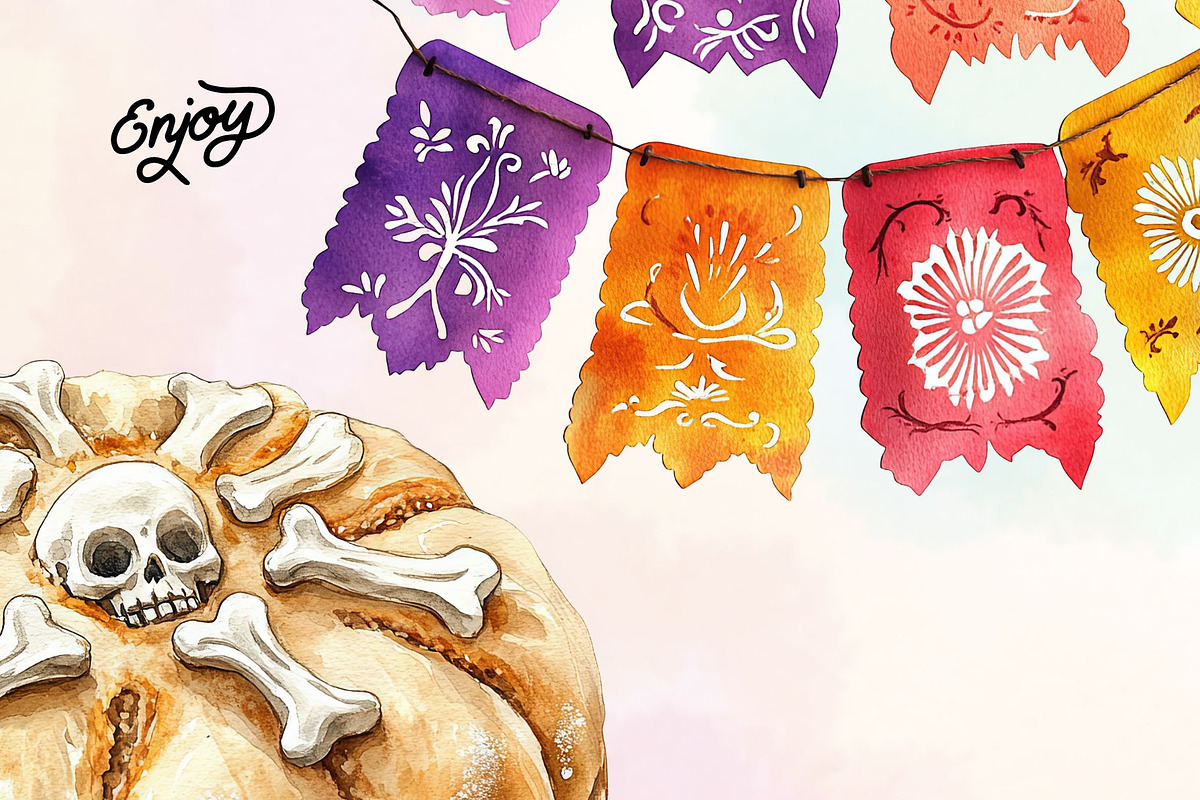 17 Dia de los Muertos Illustrations, a Seasonal Illustration by Loony Dream Designs (Photo 5 of 5)