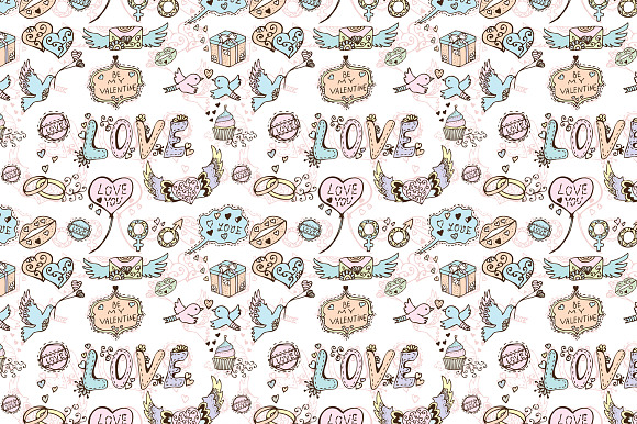 Valentine's Day Seamless Pattern preview 2