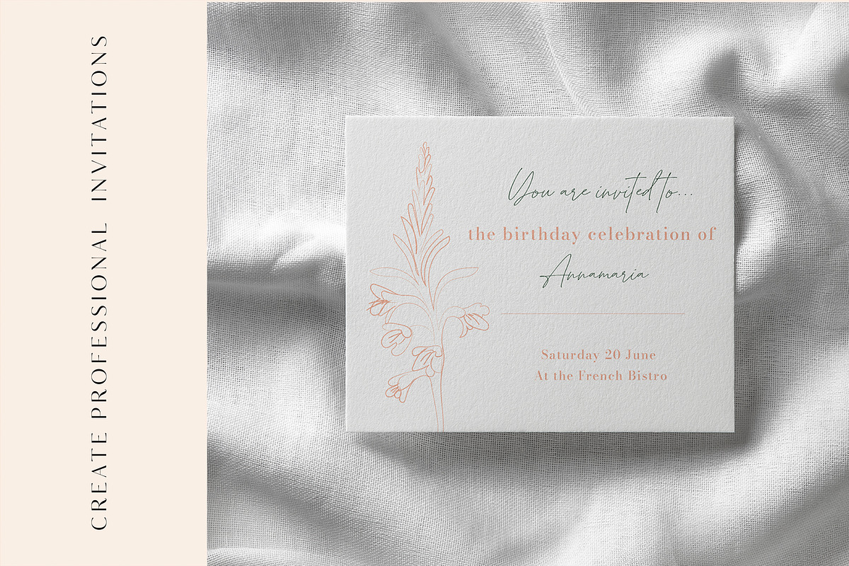 Line Art Floral Graphic Elements, a Decorative Illustration by CL Creative Studio (Photo 8 of 11)
