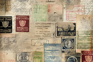 Vintage Passport Scrapbook