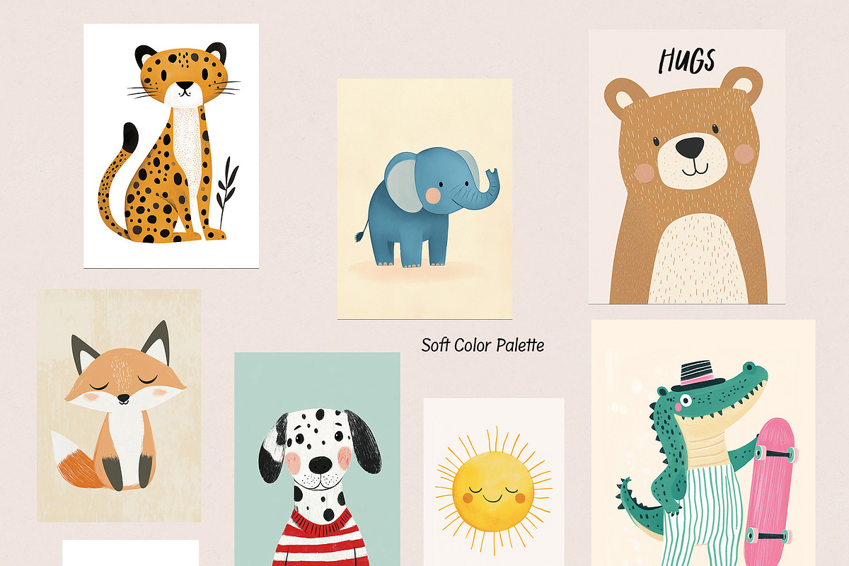 Minimalist Nursery Wall Art Gallery, a Background Graphic by Essentially Nomadic (Photo 7 of 11)
