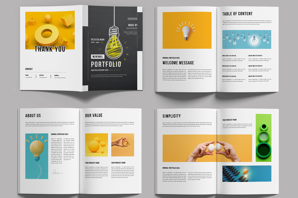 Minimal Portfolio Templates