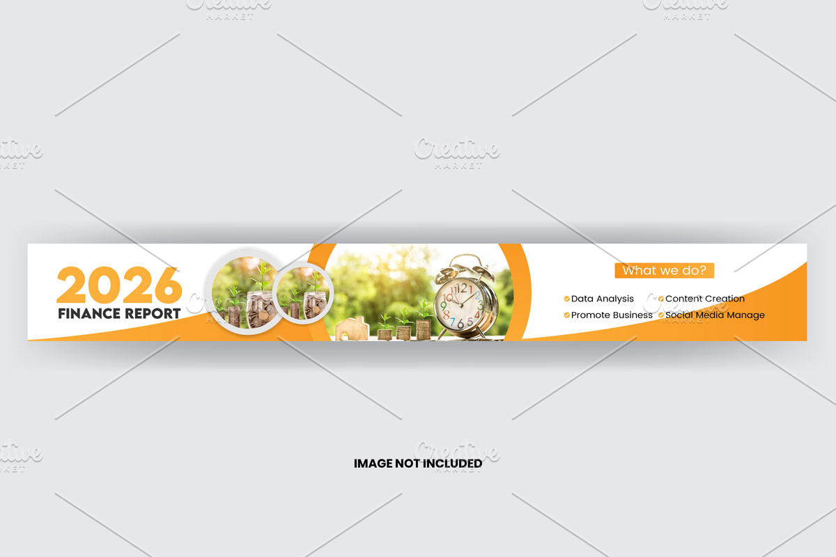 2026 Business Report web banner, a Social Media Template by graphics city