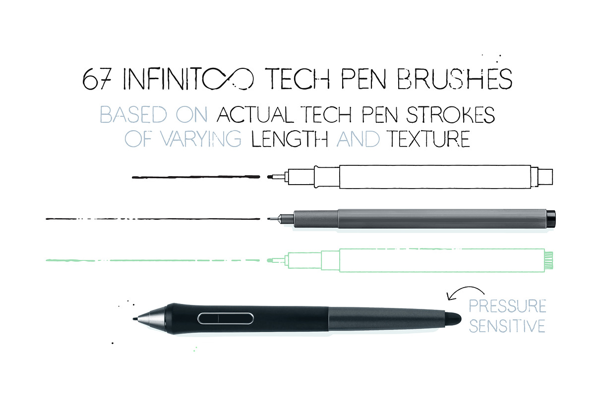 Infinito Technical Pen Brushes, a Brushes & More by Side Project (Photo 2 of 6)
