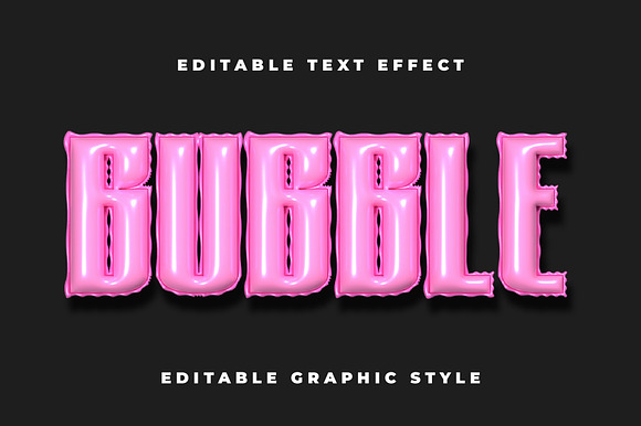 Pink Balloon Glossy Text Effect preview 4