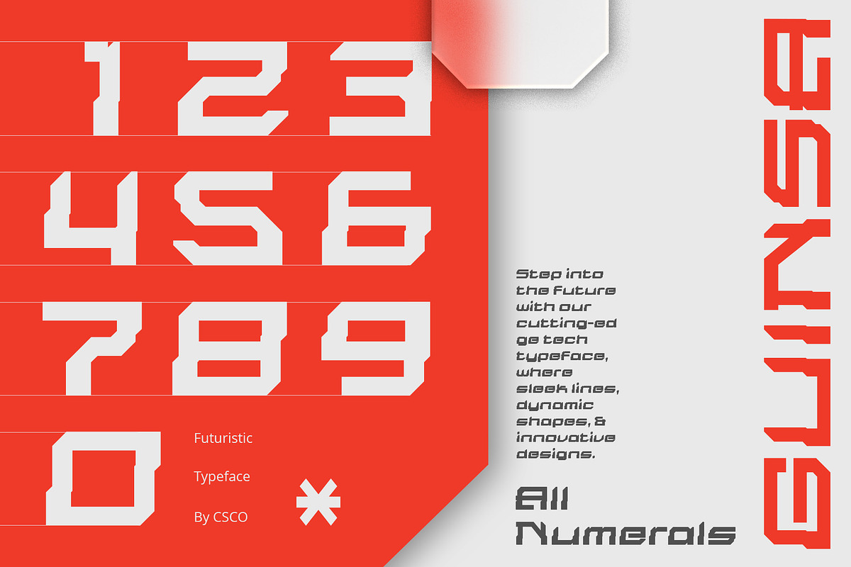Guinsa – Futuristic Font, a Sans Serif Font by Craft Supply Co. (Photo 4 of 8)