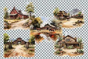 Wild Wild West Clipart Bundle