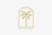 Palm Beach Tree Boho Style Logo, a Branding & Logo Template by Signatoro (Thumbnail 2 of 3)