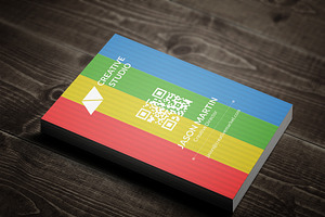 Metro Colorful Business Card