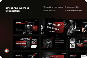 Fitness and Wellness Powerpoint, a Presentation Template by SquidPixey